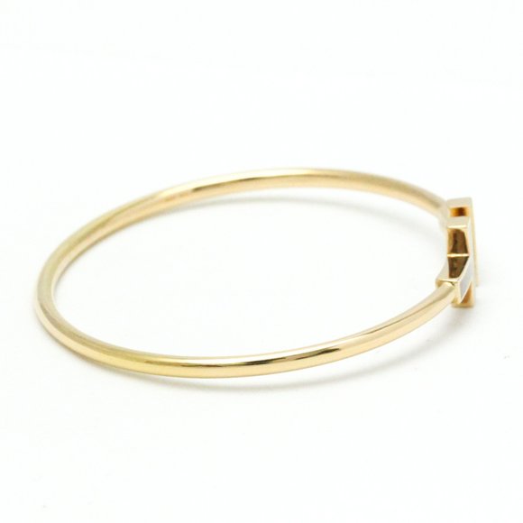 TIFFANY T-wire Bracelet Pink Gold [18K] Shell Bangle Pink Gold - Picture 4 of 10